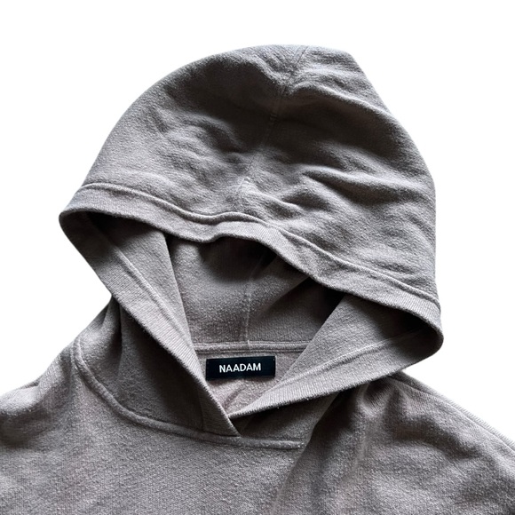 Naadam Cropped Hoodie Sweater Size M - Picture 4 of 10